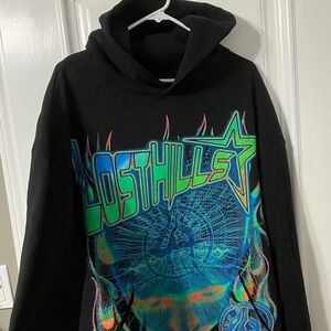 Lost Hills Graphic Hoodie with Colorful Design